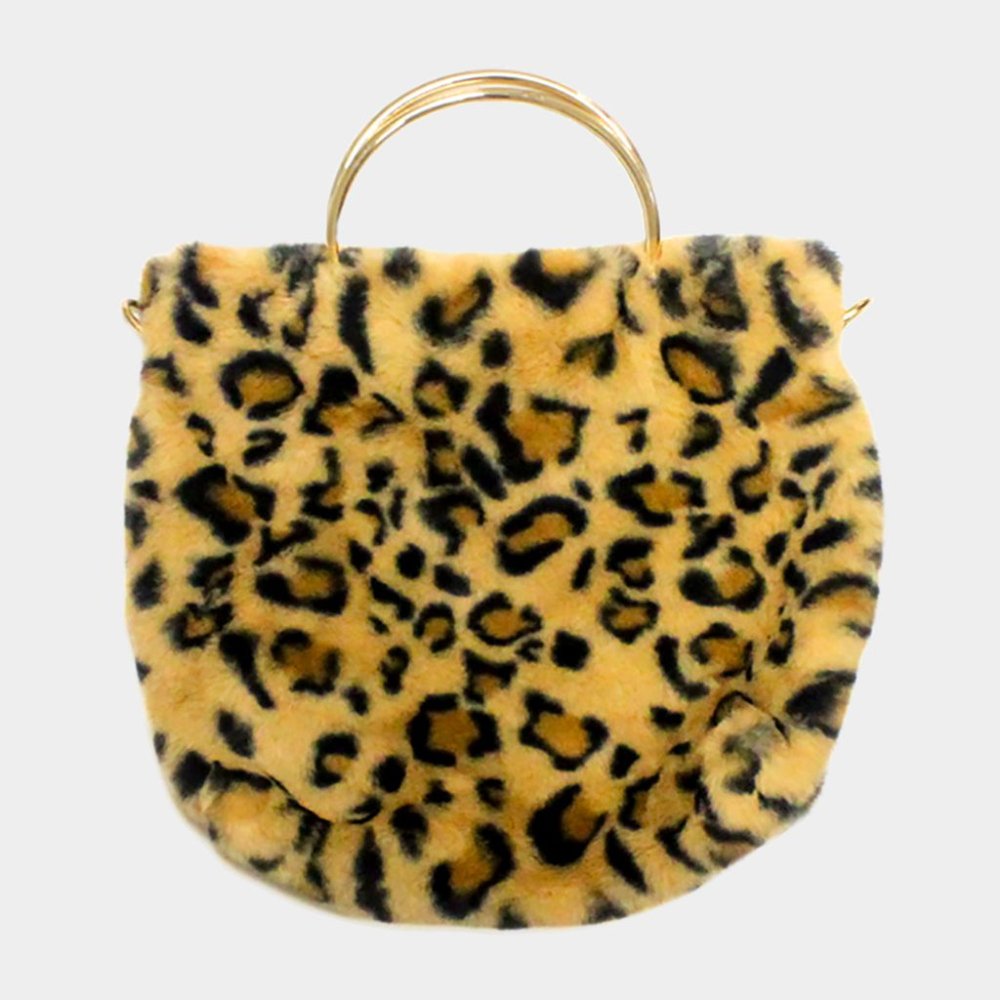 COPY - Faux Fur Tote  Crossbody Bag